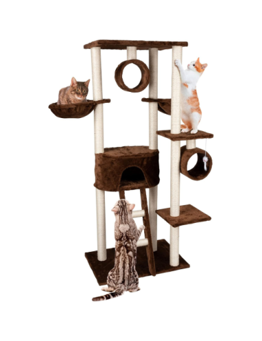 Arbre à Chat XXL H165cm – Aire de Jeu avec Griffoir et Plateformes