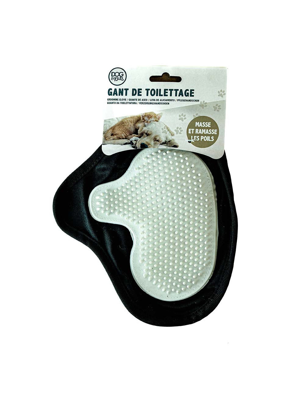 Gant de Toilettage pour Chien et Chat - Massage et Élimination des Poils