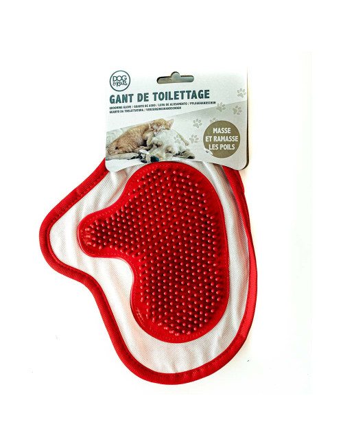 Gant de Toilettage pour Chien et Chat - Massage et Élimination des Poils