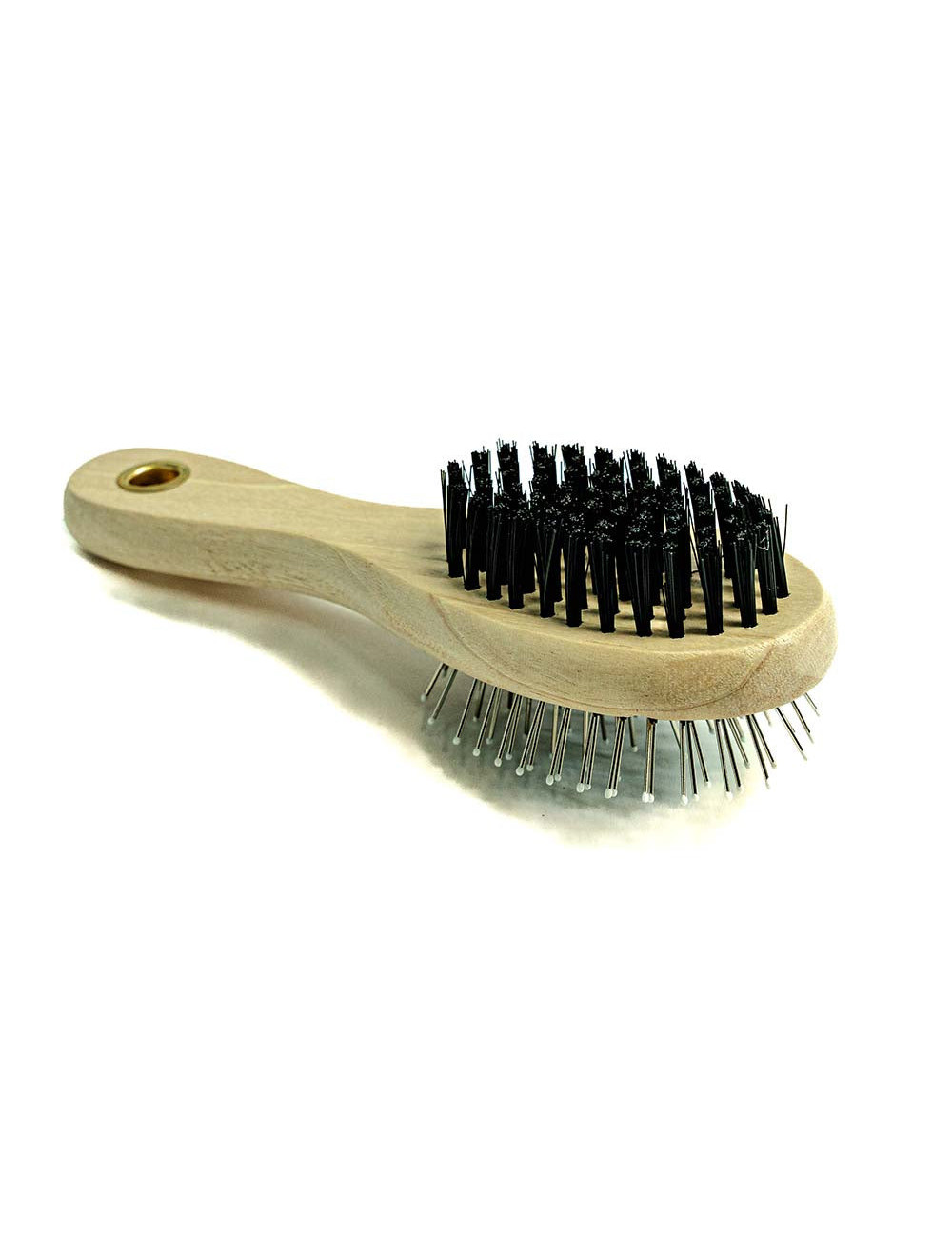 Brosse Double Face en Bois pour Chien et Chat - Démêlage et Soin du Poil