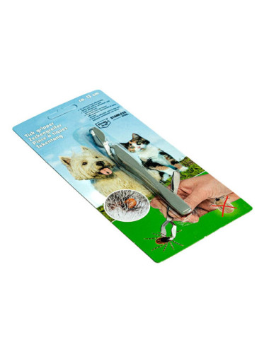 Pince à Tiques en Acier Inoxydable - Extraction Facile pour Chien et Chat