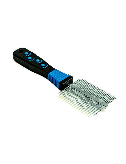 Peigne 2 en 1 pour Animaux – Dents Fines et Larges pour Démêlage