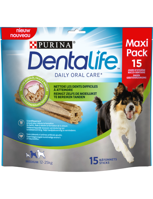 DENTALIFE® Daily Moyen Chien (12-25kg) - Bâtonnets à mâcher