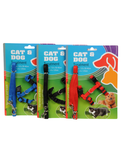 Harnais pour Chiots et Chats 30-40cm – Confort et Sécurité