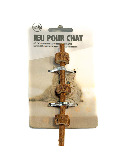 Jouet Interactif en Bois pour Chat - Stimulation et Amusement