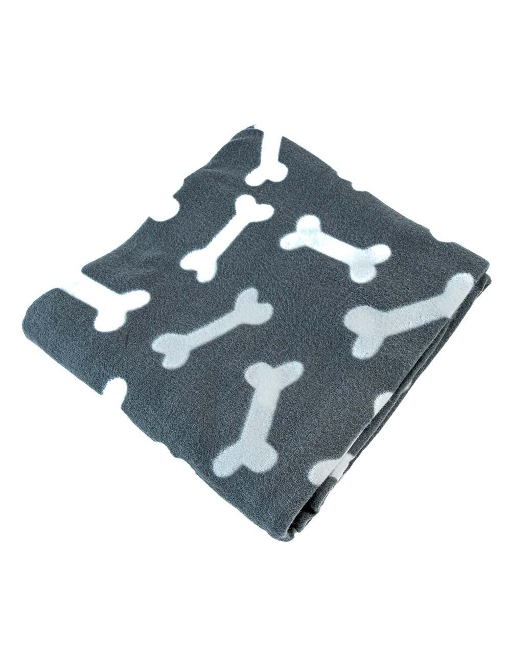 Couverture Polaire pour Chien - Motif Os, Douce et Confortable