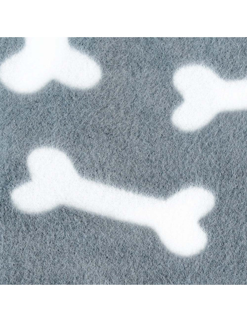 Couverture Polaire pour Chien - Motif Os, Douce et Confortable
