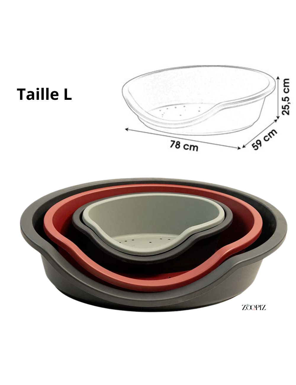 Panier Confortable pour Chien – Fond Antidérapant et Aéré (S à XL)