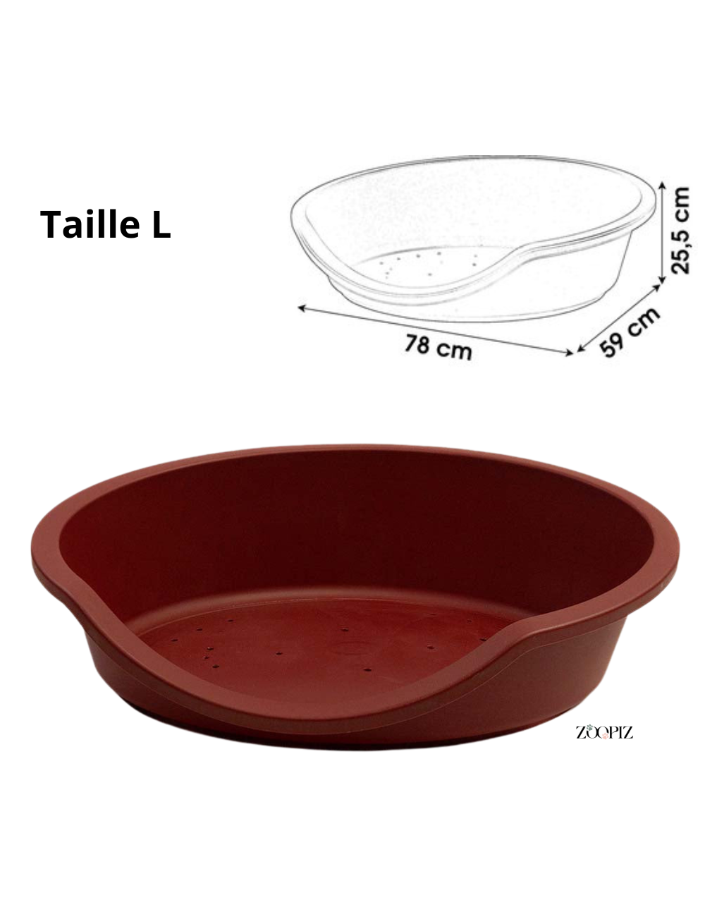 Panier Confortable pour Chien – Fond Antidérapant et Aéré (S à XL)