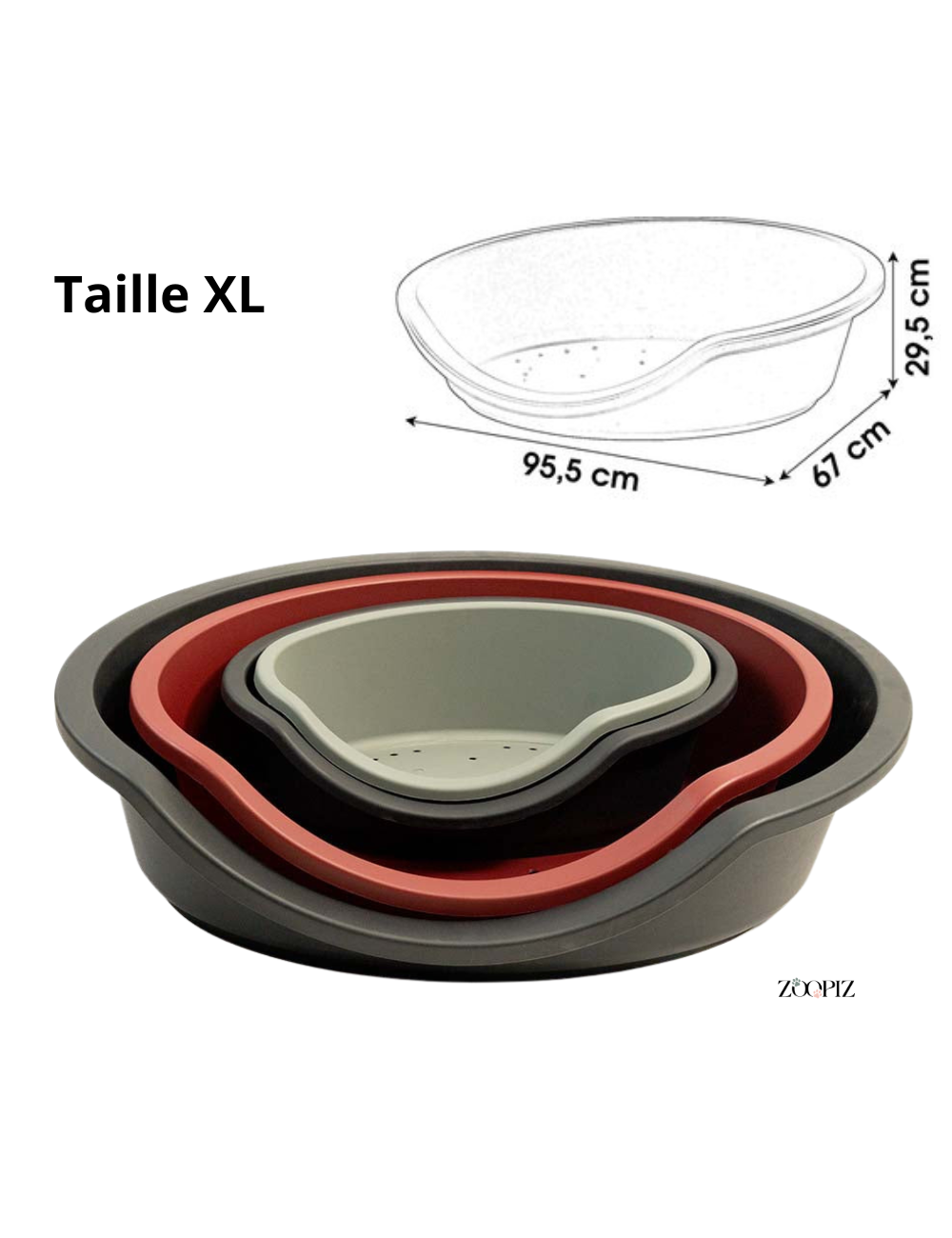 Panier Confortable pour Chien – Fond Antidérapant et Aéré (S à XL)