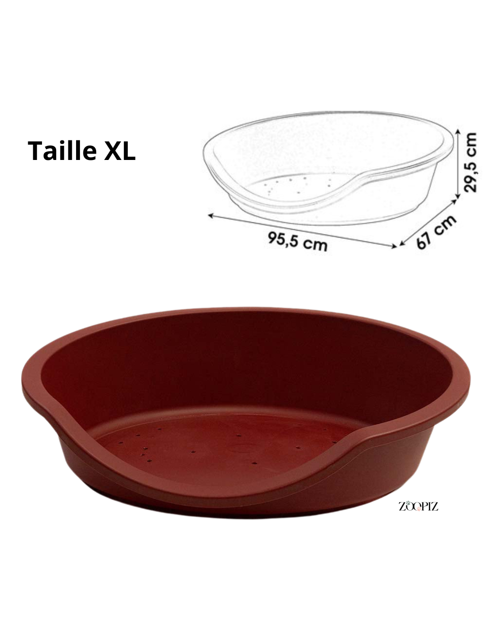 Panier Confortable pour Chien – Fond Antidérapant et Aéré (S à XL)