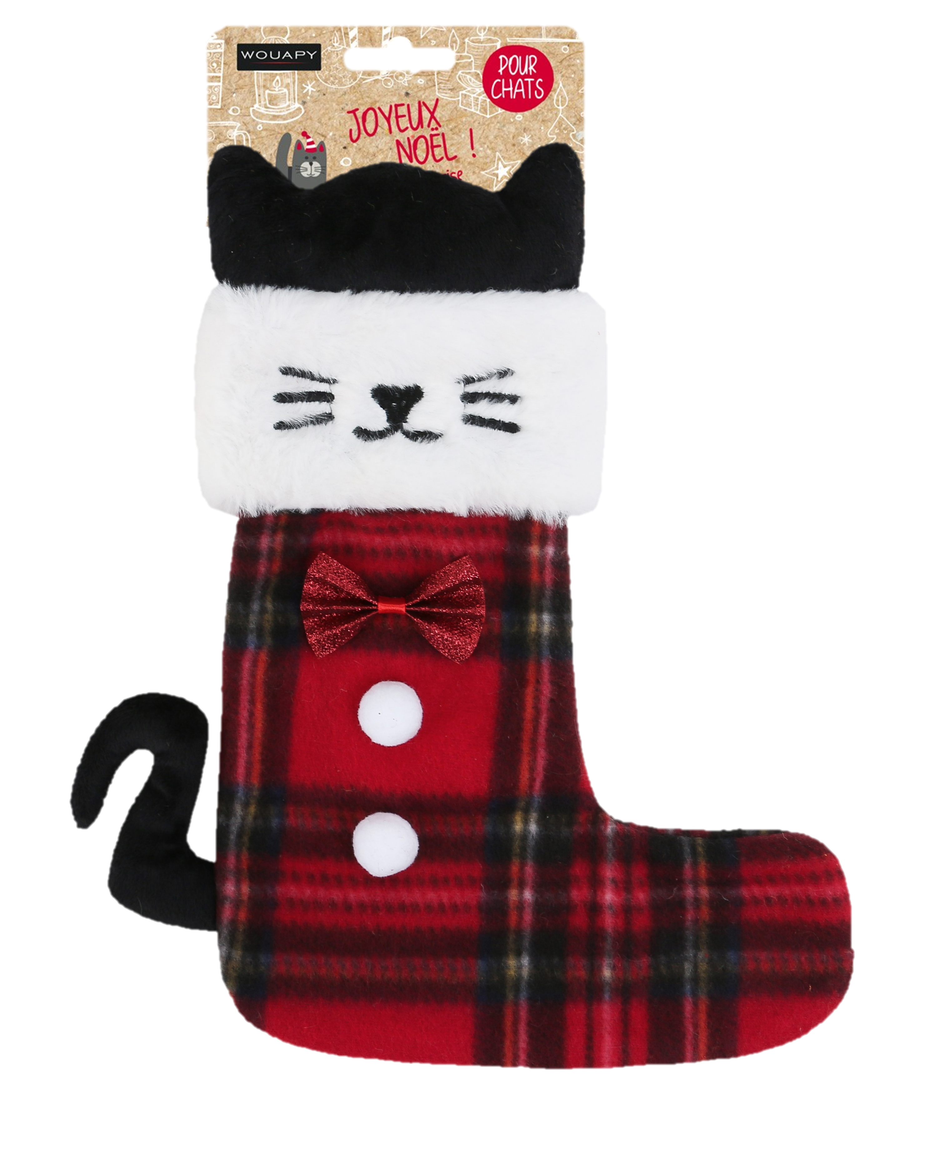 Chaussette de noël pour chat