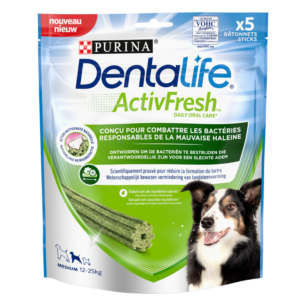 DENTALIFE ActivFresh Moyen Chien (12-25kg) - Bâtonnets à mâcher