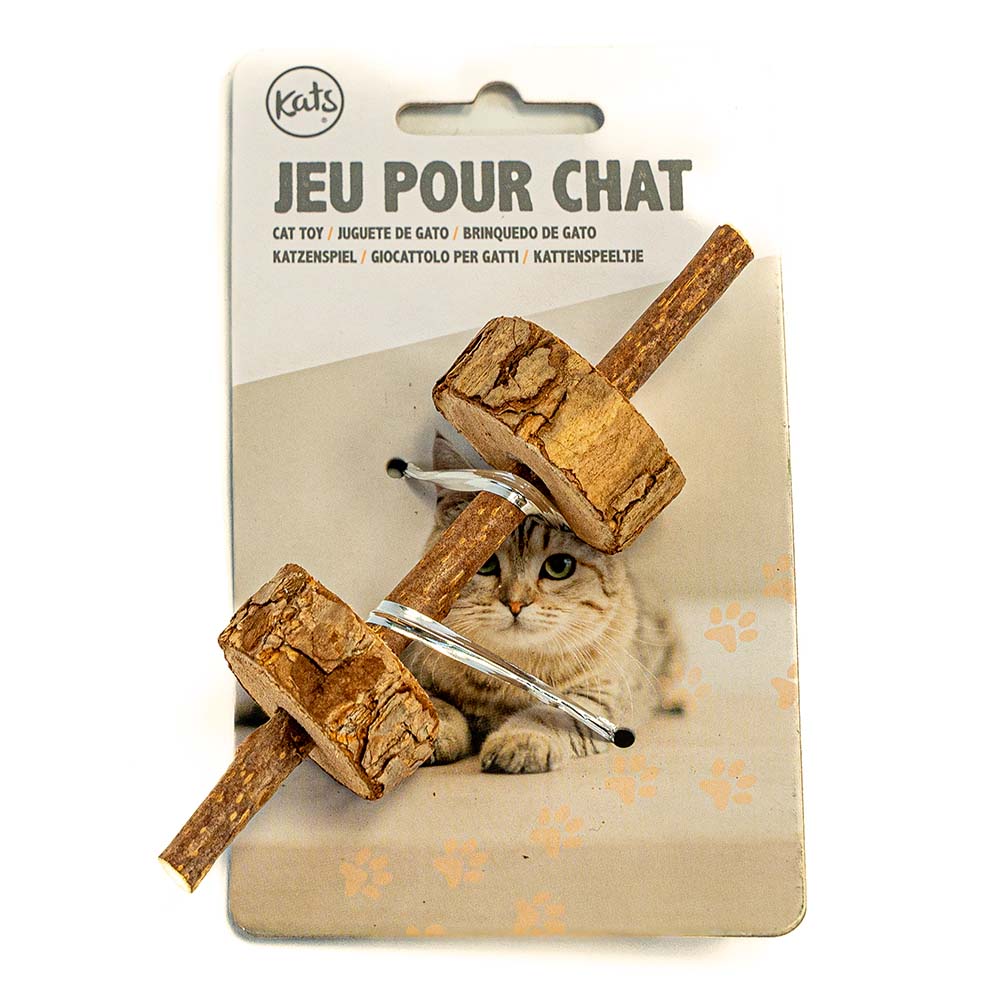 Interactive Wooden Cat Toy - Stimulation and Fun