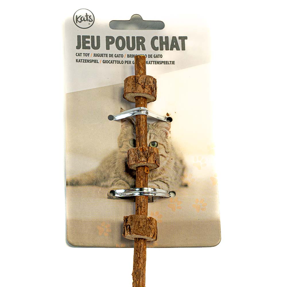 Interactive Wooden Cat Toy - Stimulation and Fun