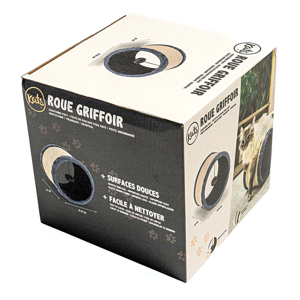 Roue Griffoir pour Chat avec Balle – Jouet Interactif et Antistress